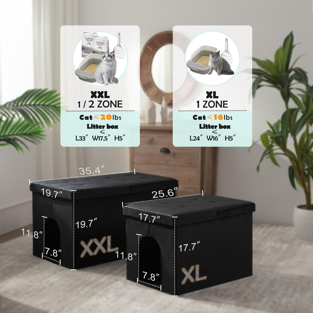 MEEXPAWS exterior with dimensions highlights extra-large space inside.