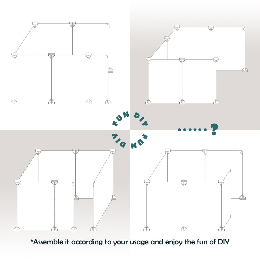 MEEXPAWS enclosure guard easy-clean image shows smooth surface for quick wipes