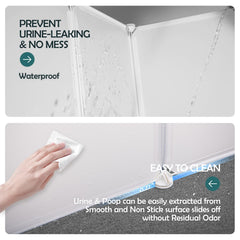 MEEXPAWS cat litter mat in extra-large size traps litter and protects floors.