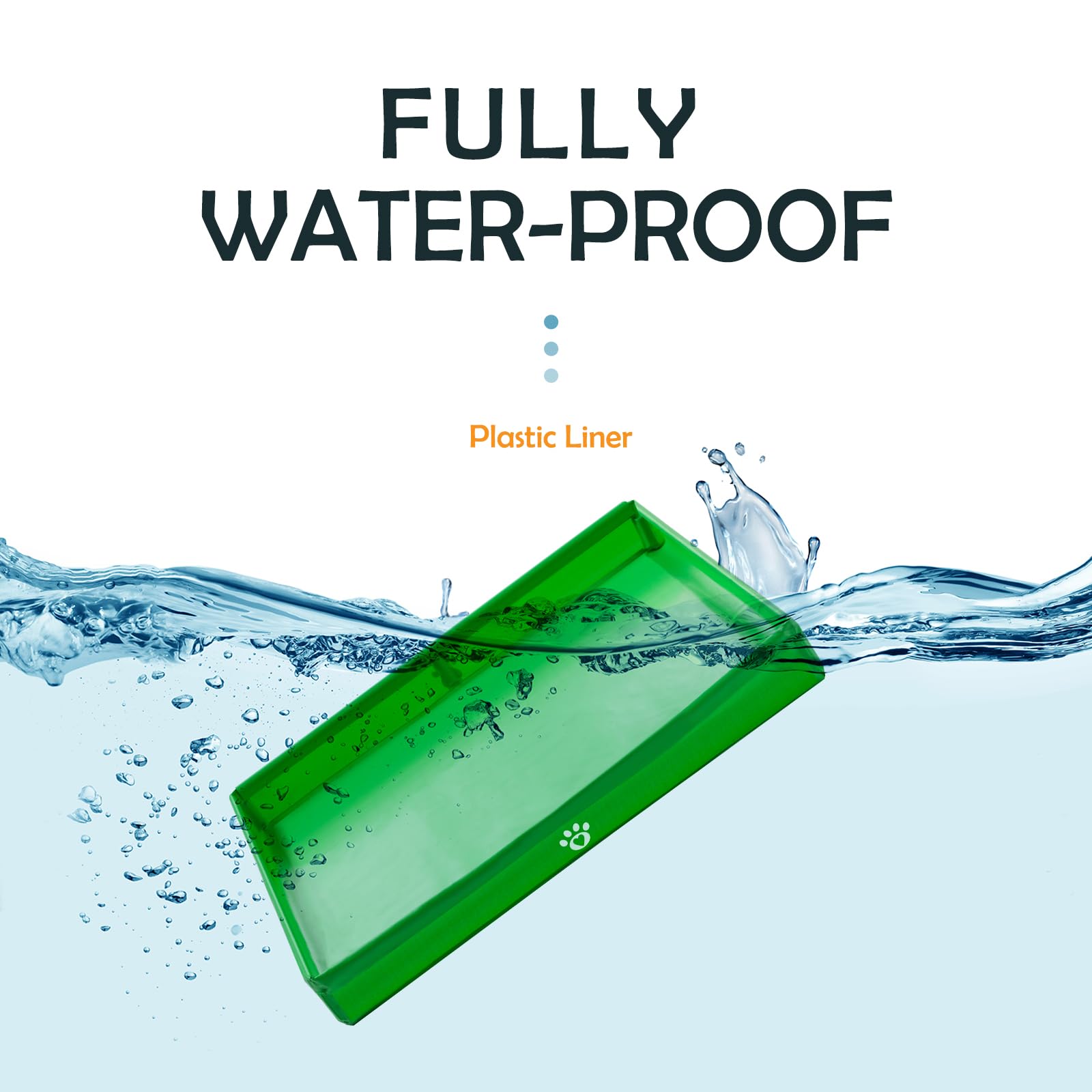MEEXPAWS high-side 4 inch tray prevents splashes and messes.