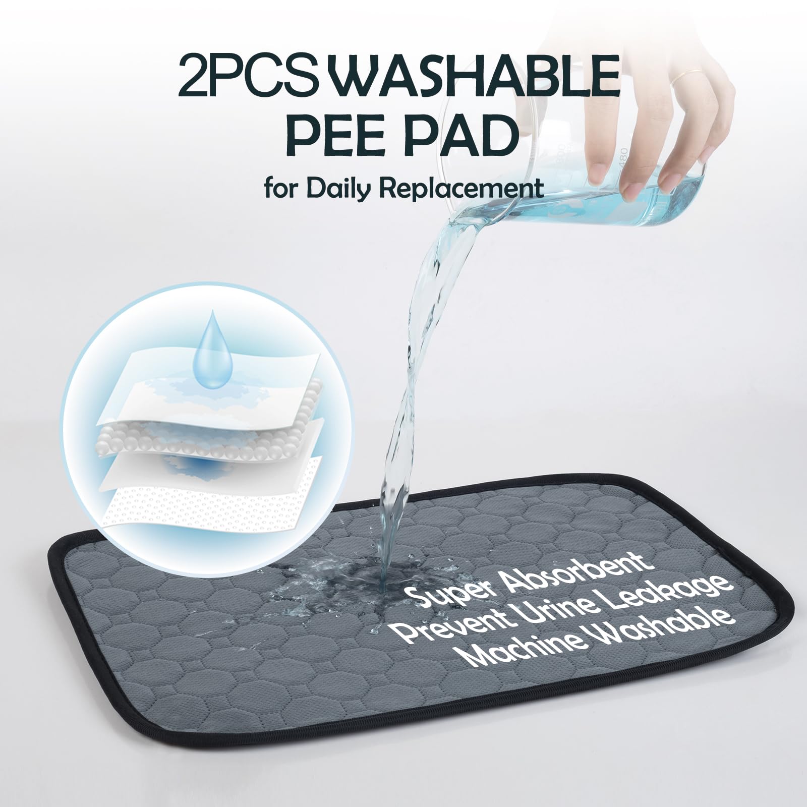 MEEXPAWS rabbit litter box removable design for quick cleaning