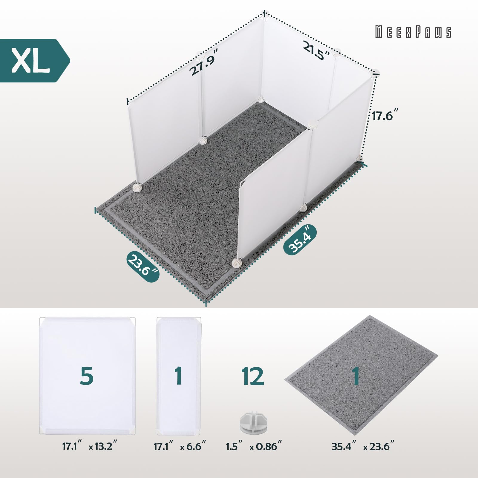 MEEXPAWS waterproof plastic sheets make cleaning quick and simple