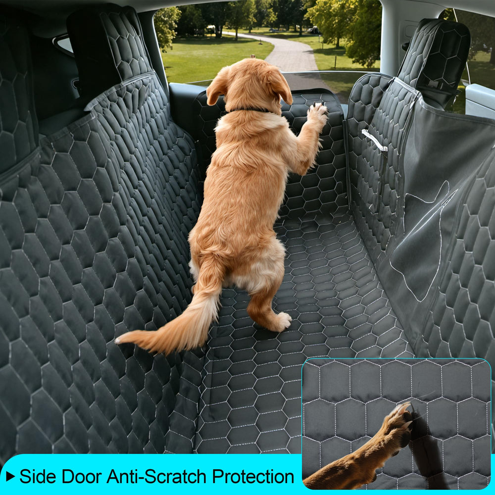 Meginc dog seat cover wipes clean quickly, keeping car interior tidy.