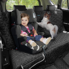 Meginc dog seat cover easy installation with headrest straps and anchors.