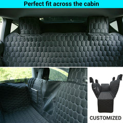 Meginc dog seat cover hammock design keeps dogs secure during road trips.