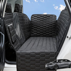 Meginc dog seat cover for Tesla Model Y with side flaps protecting upholstery