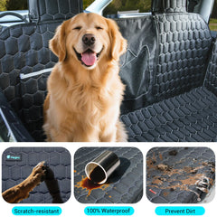 Meginc dog seat cover 600D Oxford material offers durable waterproof protection.