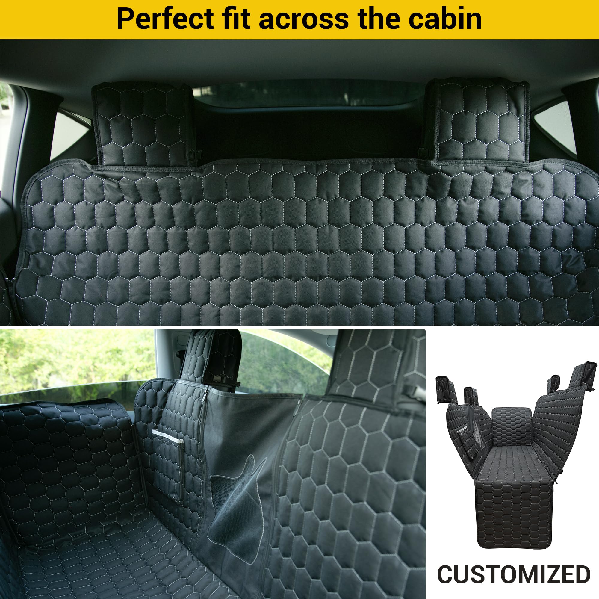 Meginc headrest protection in Model Y provides full coverage and easy installation