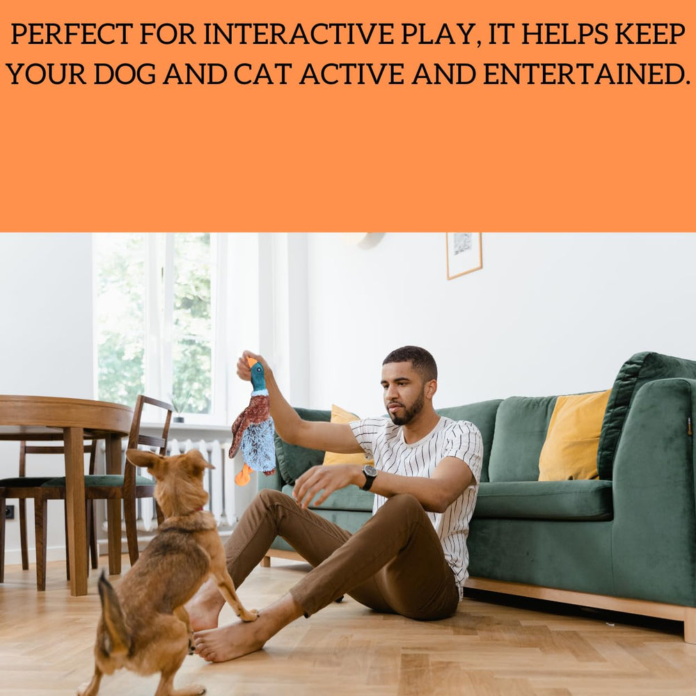 MEGUSTA SHOP floppy wings duck toy encourages gentle play and carrying.