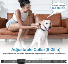 MEGWR adjustable nylon collar fits 11–110 lb dogs for comfort