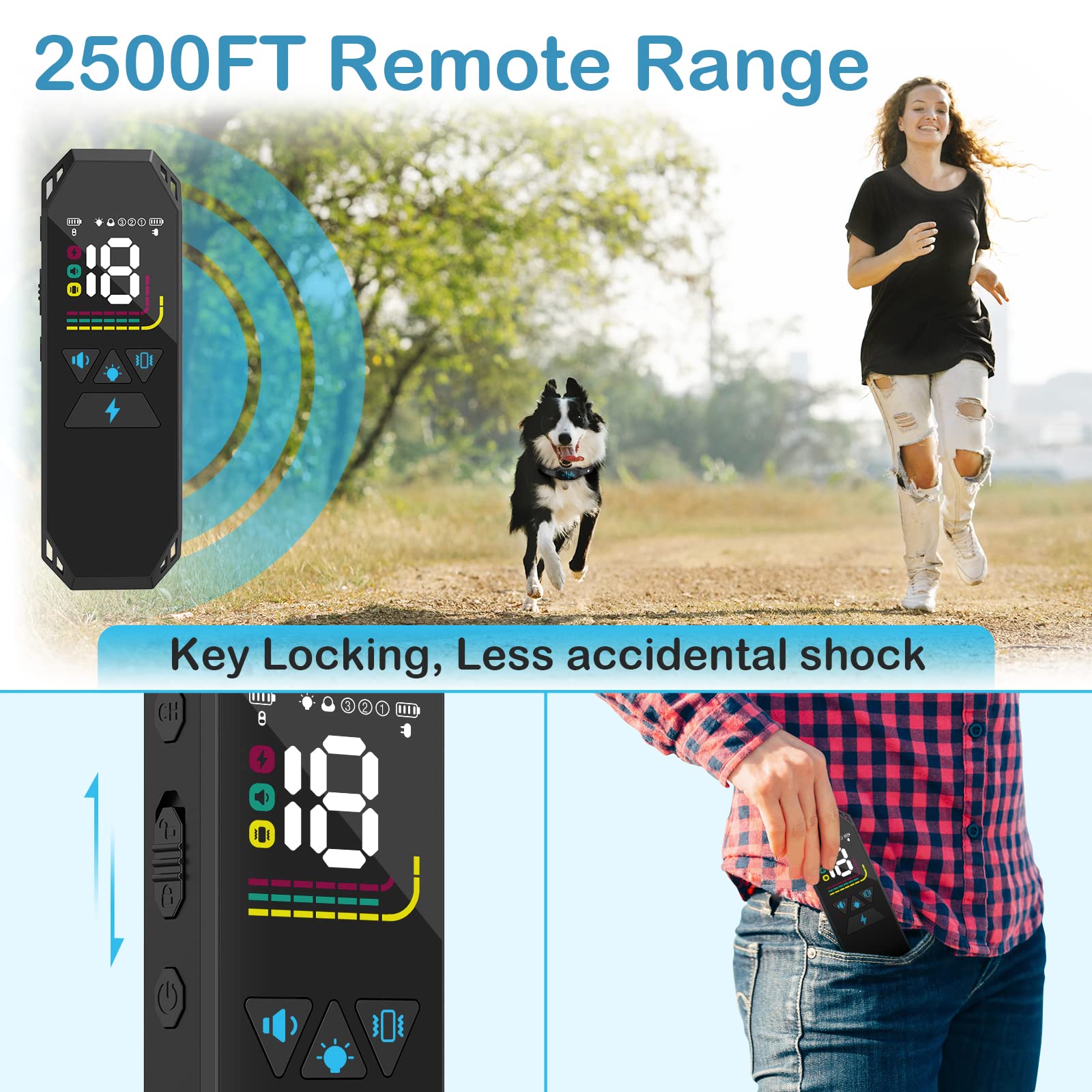MEGWR battery life long-lasting receiver and remote with quick charging