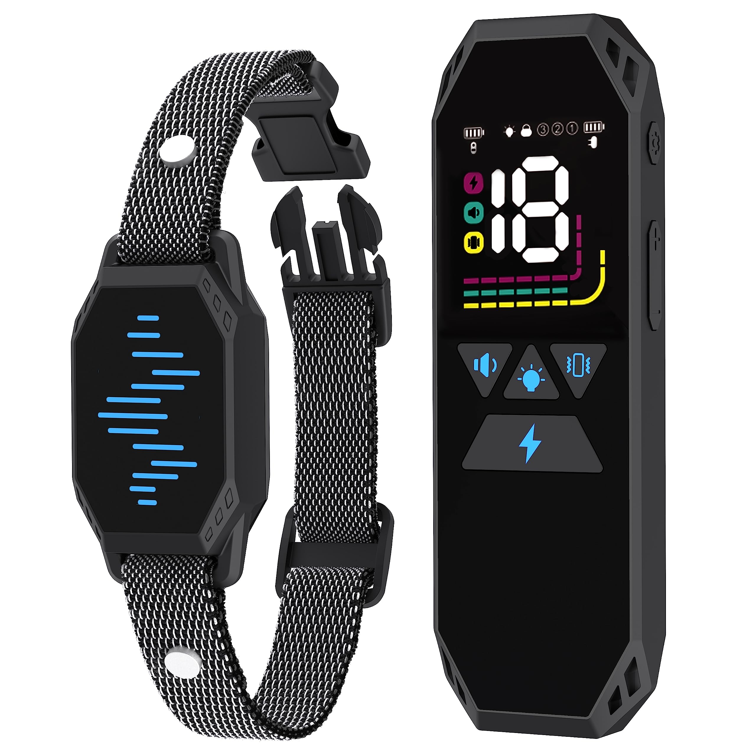 MEGWR dog training collar remote control enables long-range training up to 2500 ft