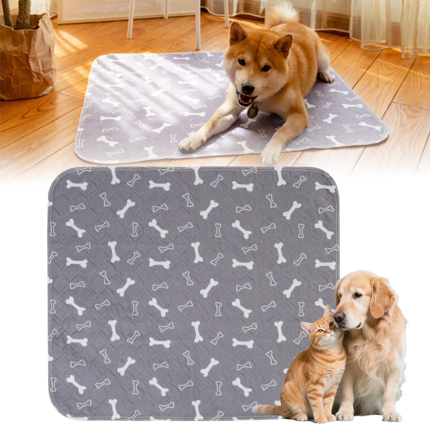 MeiAid Puppypad absorbent-layer close-up demonstrates strong liquid capacity for cleaner floors.