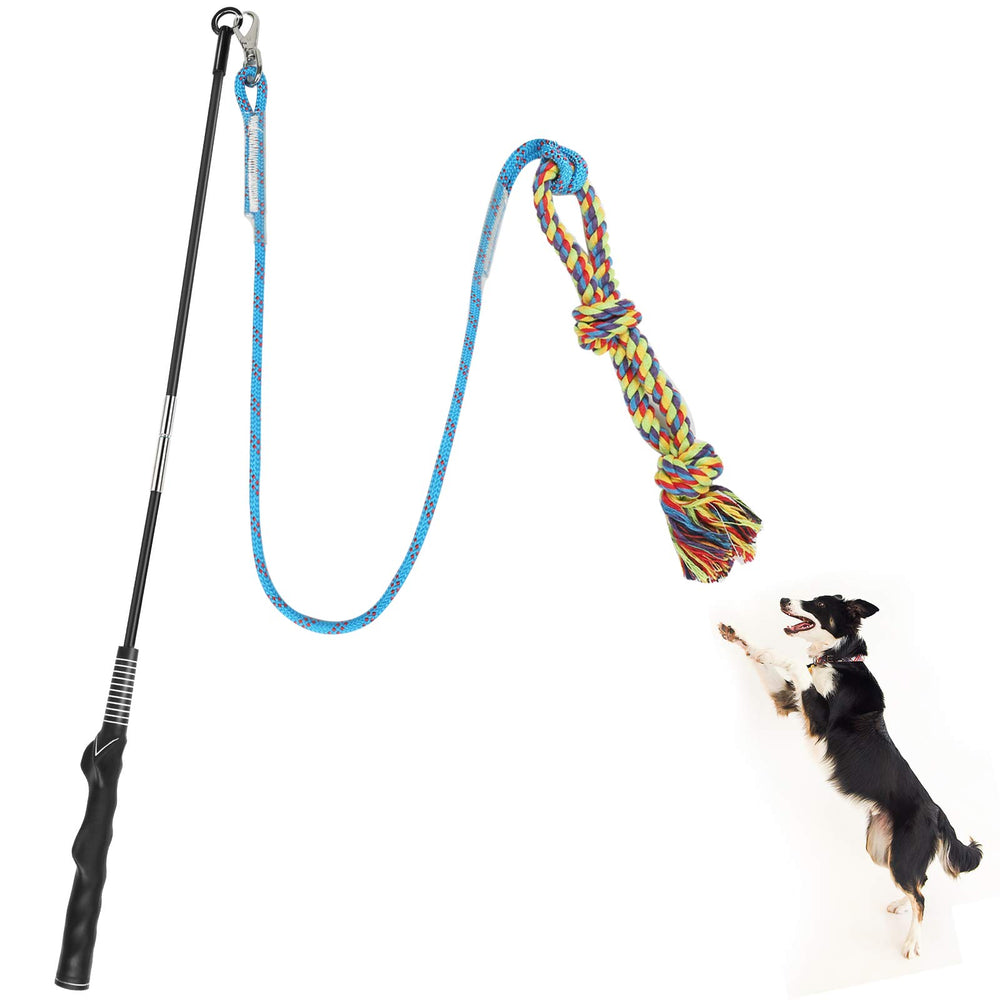 Meieke Flirt Pole dog teaser wand for active play and exercise