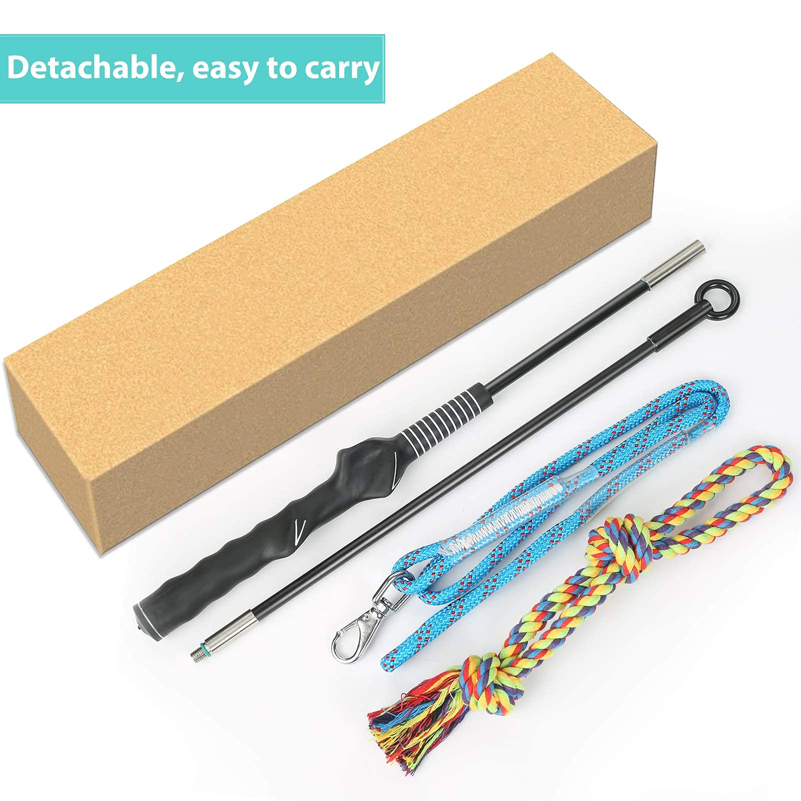Meieke Flirt Pole easy assembly and storage for quick setup