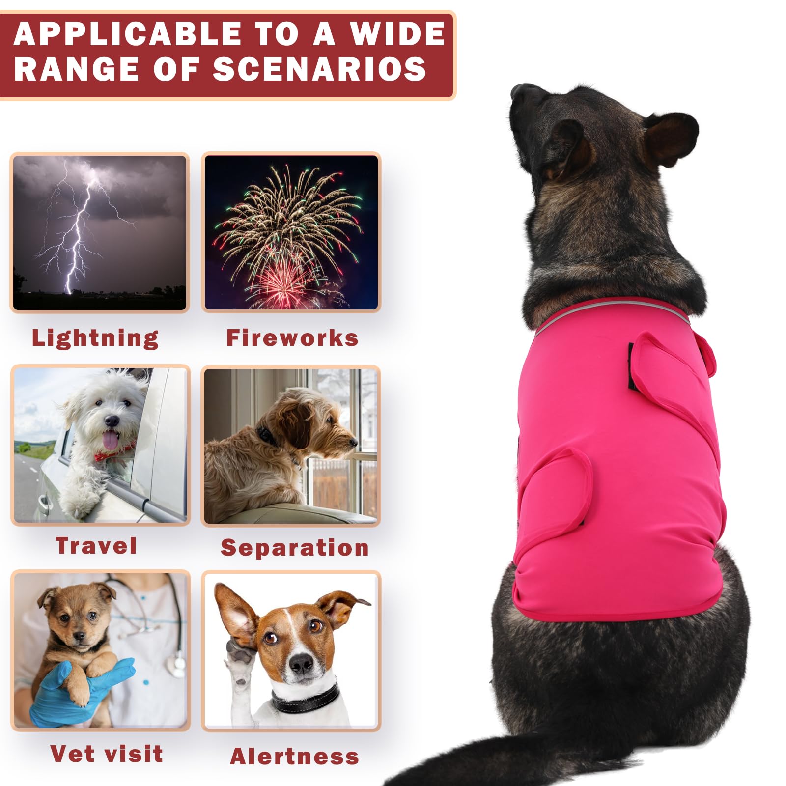 Meifsou anxiety vest with quiet Velcro for stress-free dressing
