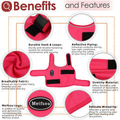 Meifsou anxiety vest in action calms a dog during walks