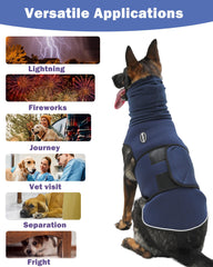 Meifsou dog anxiety vest ear muffs close-up highlighting noise reduction