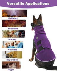 Meifsou dog anxiety vest hooded-headband close-up featuring velvet fleece for comfortable ear coverage.