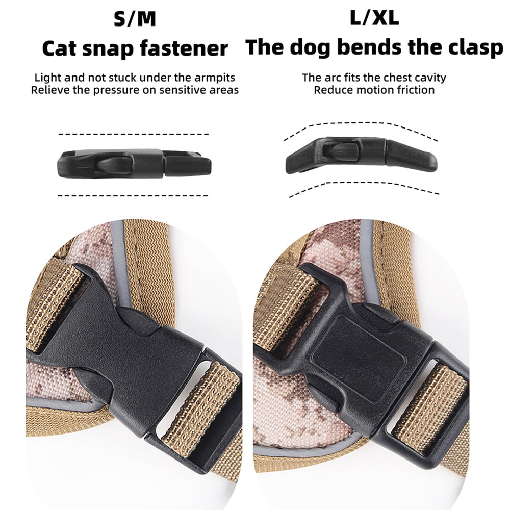 Meifsou dog harness air-mesh breathable fabric helps pets stay cool.