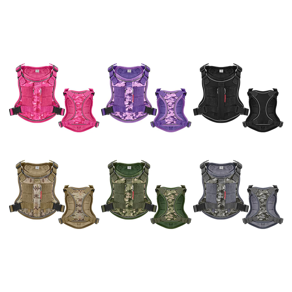 Meifsou dog harness padding adds comfort during long adventures.