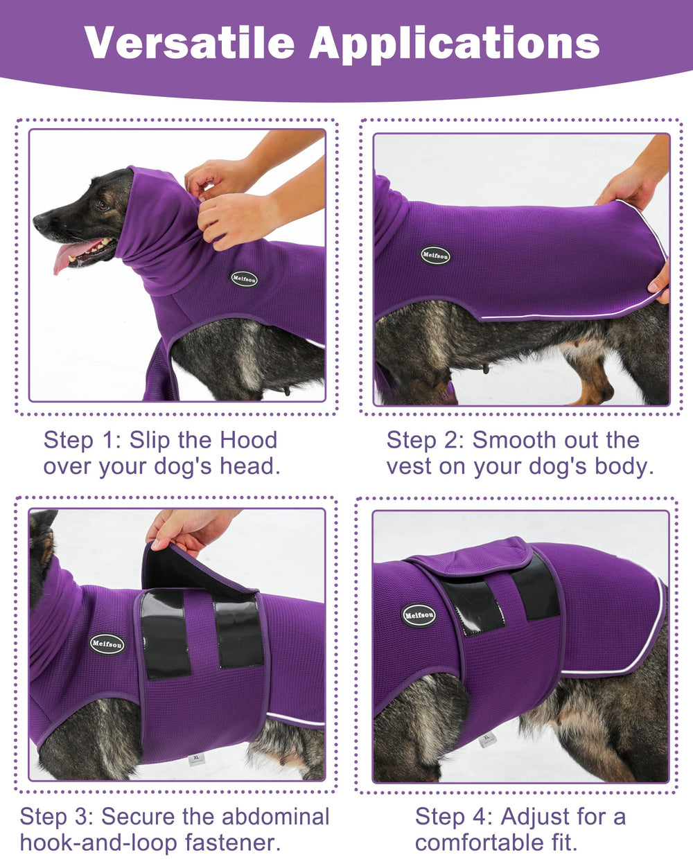 Meifsou ear muff closeup highlights noise-reduction feature on vest