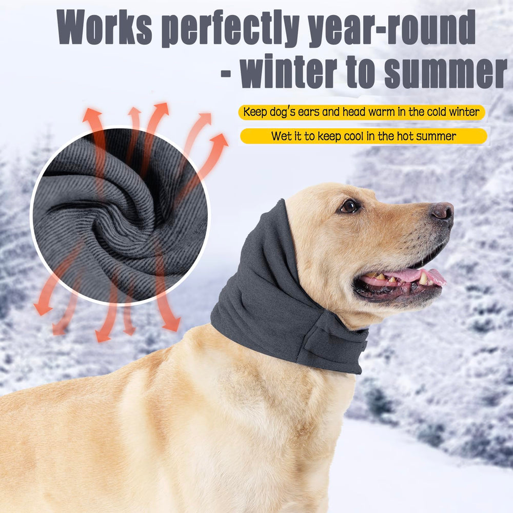 Meifsou Quiet Ears in use during vet visits or grooming helps keep dogs calmer.