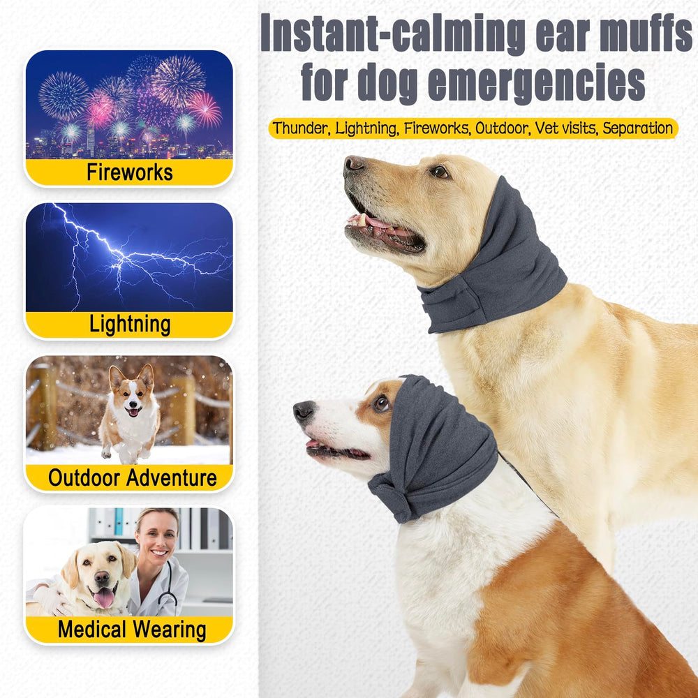 Meifsou Quiet Ears comes in three sizes for a better fit across breeds.