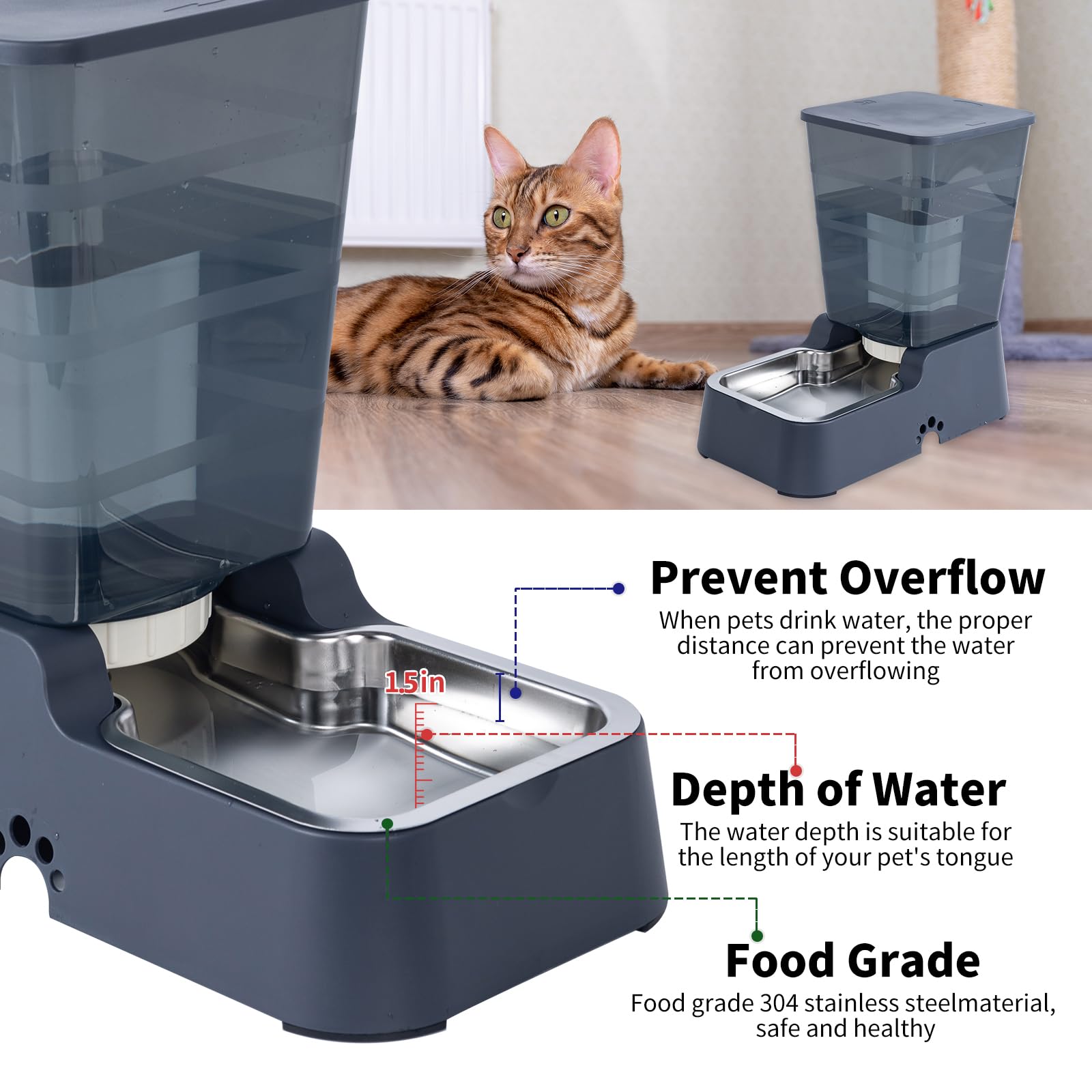 Meikuler transparent water level indicator for monitoring supply