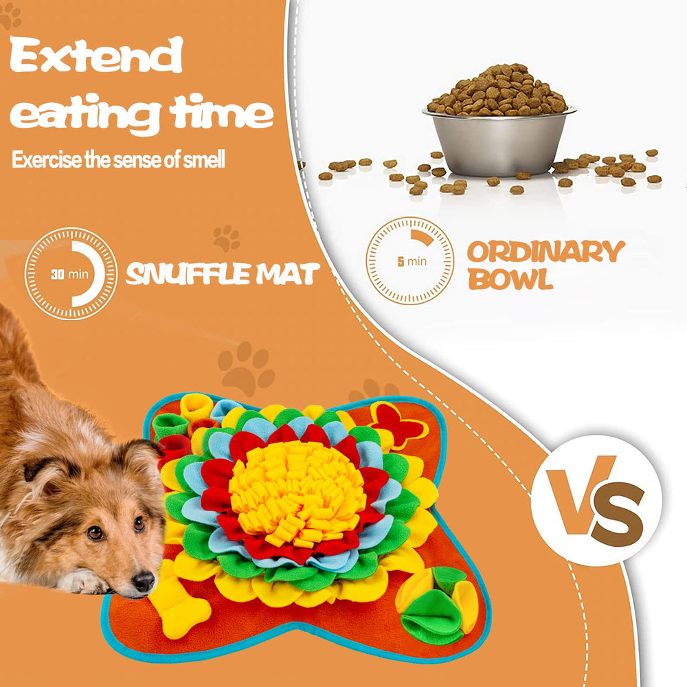 Meilzer Snuffle Mat eco-friendly polar fleece ensures durable, pet-safe enrichment.