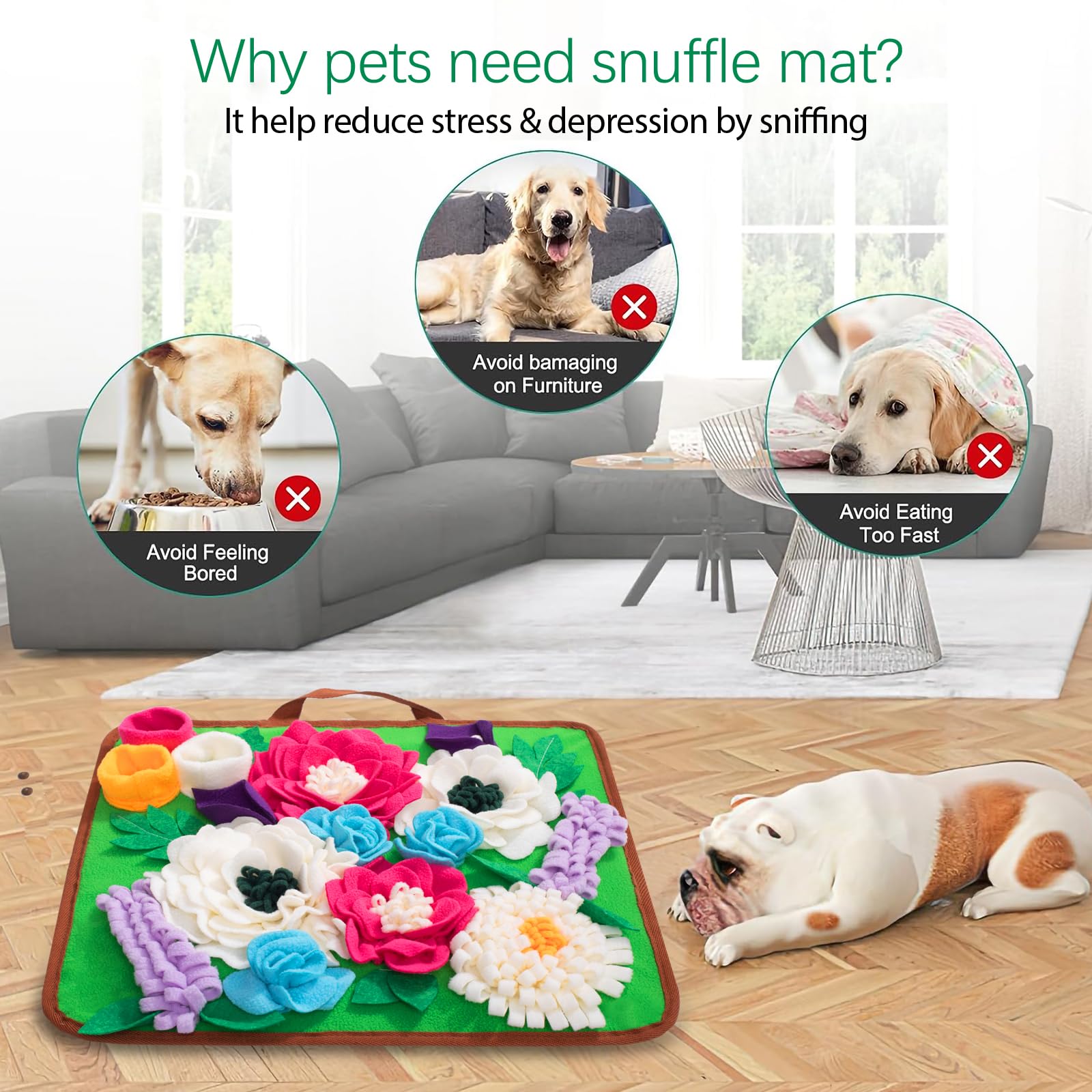 Meilzer Snuffle Mat for all pets suitable for dogs, cats, or small mammals.