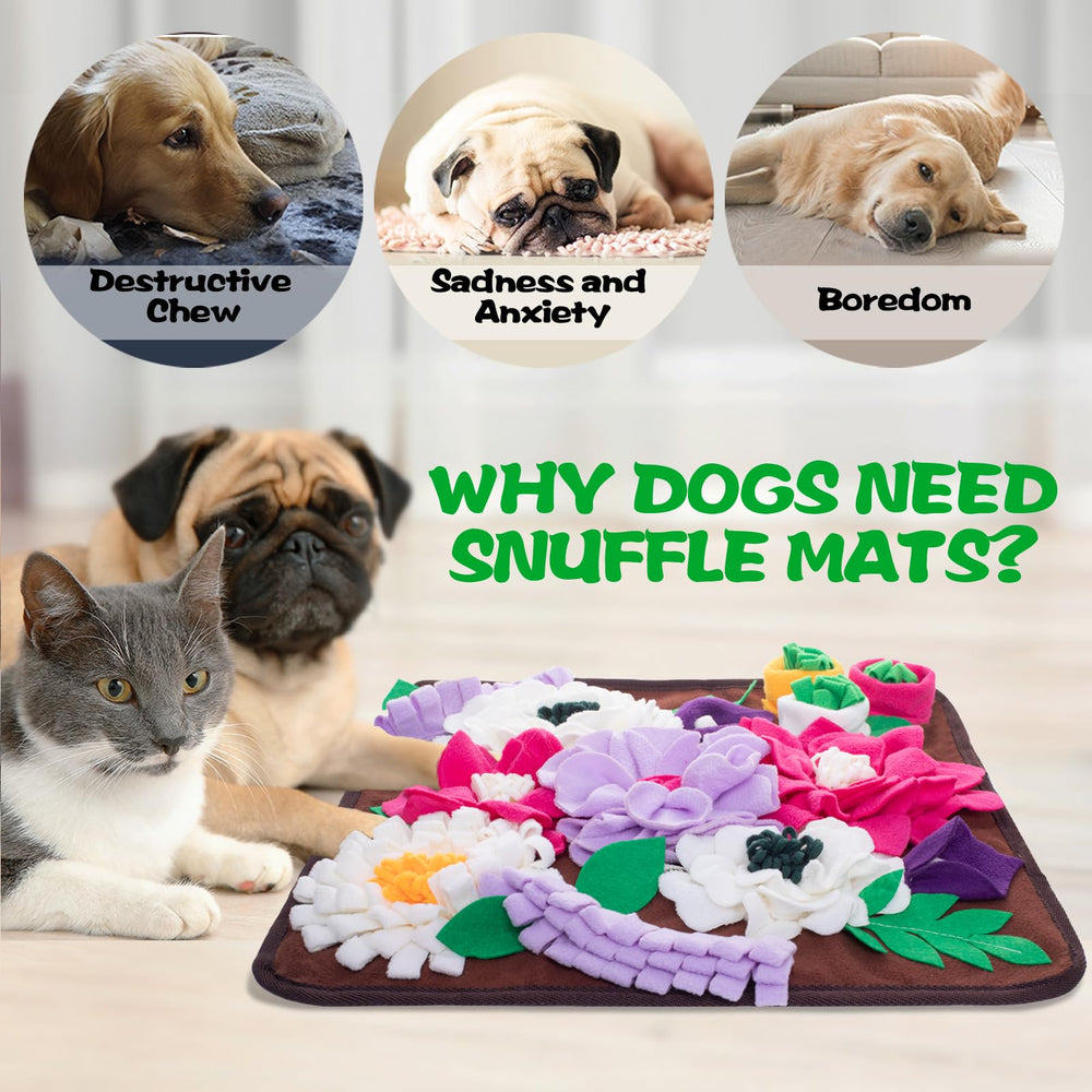 Meilzer Snuffle Mat folded compactly for easy travel and on-the-go enrichment.