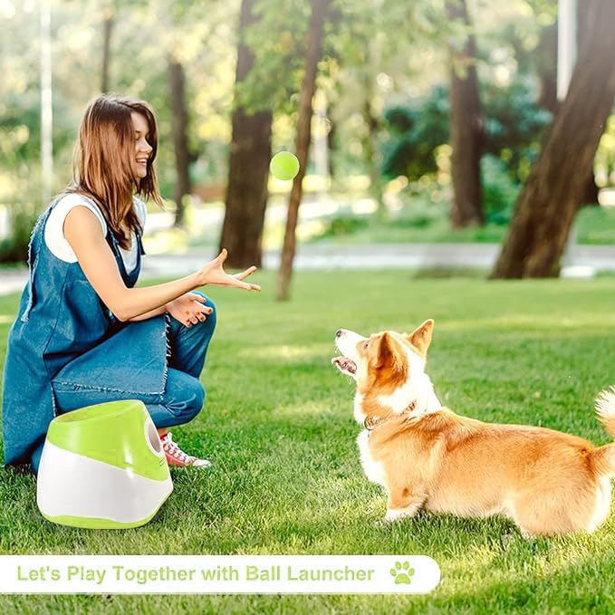 Mekaple dog ball launcher mesh bag for easy storage and transport.