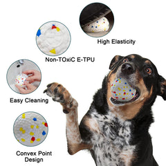 MEKAPLE dog balls 2.5 inch for aggressive chewers and extended fetch.