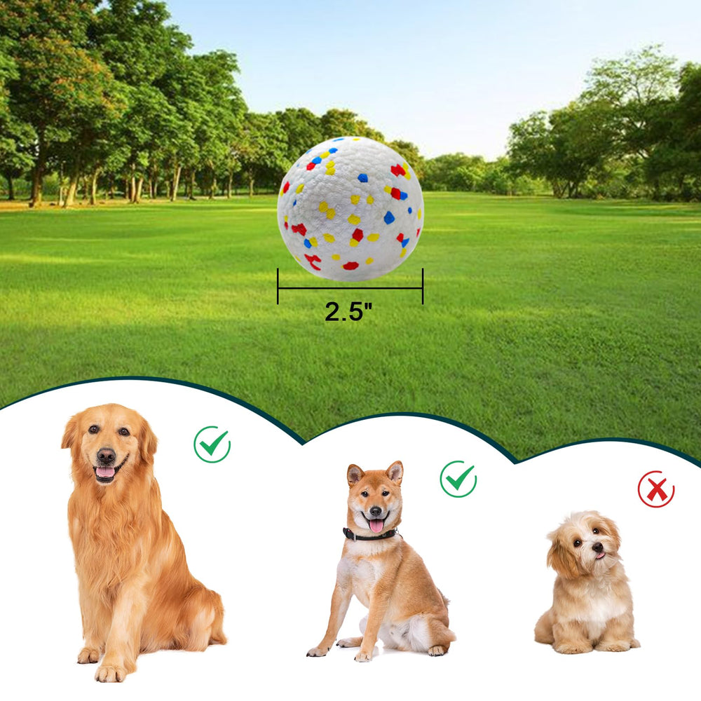 MEKAPLE dog balls 2.5 inch soft safety helps protect teeth during play.