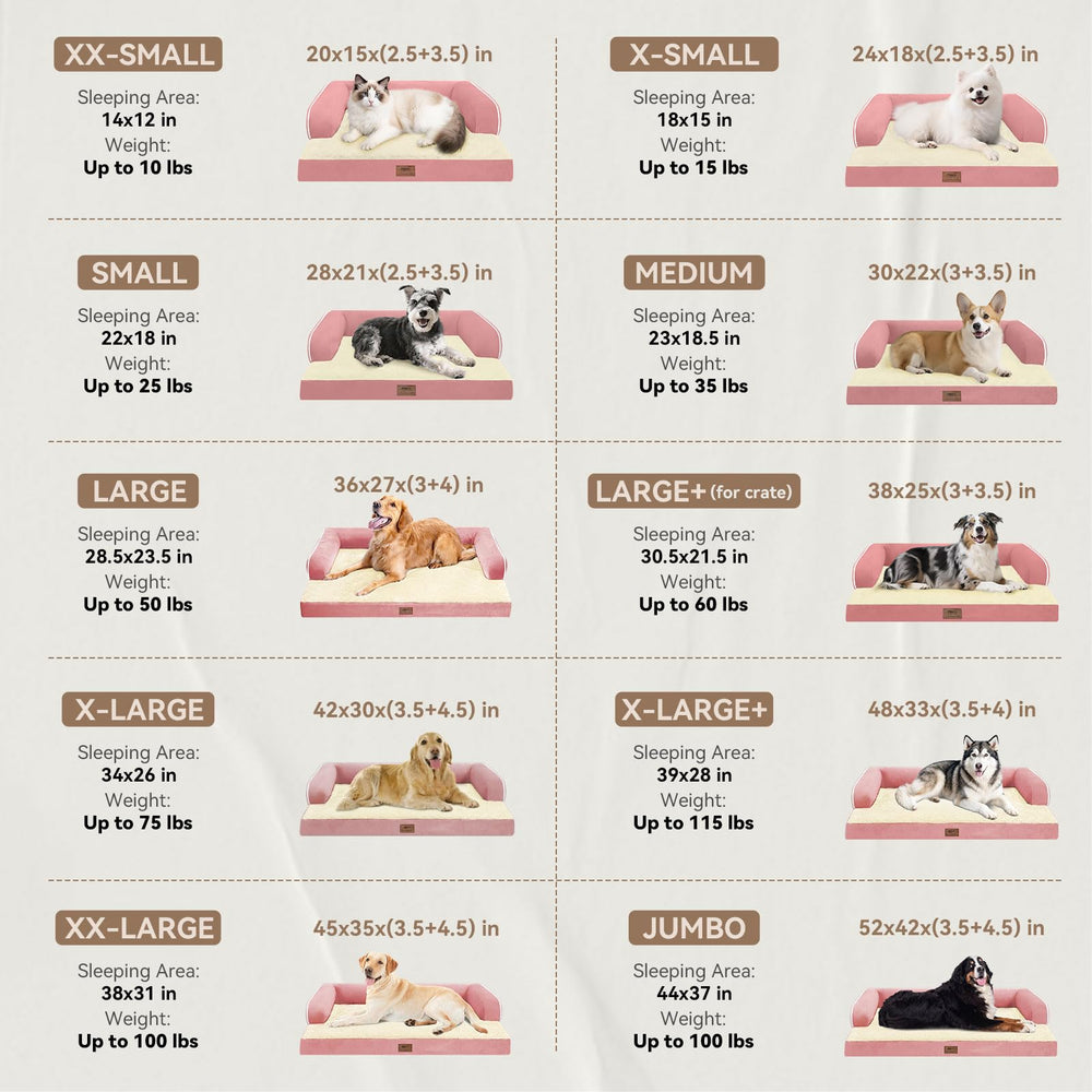 MEKIY dog bed memory foam layer contours to a dog's body