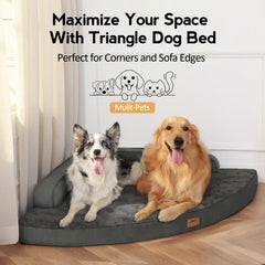 MEKIY dog bed waterproof liner protects the core from moisture.