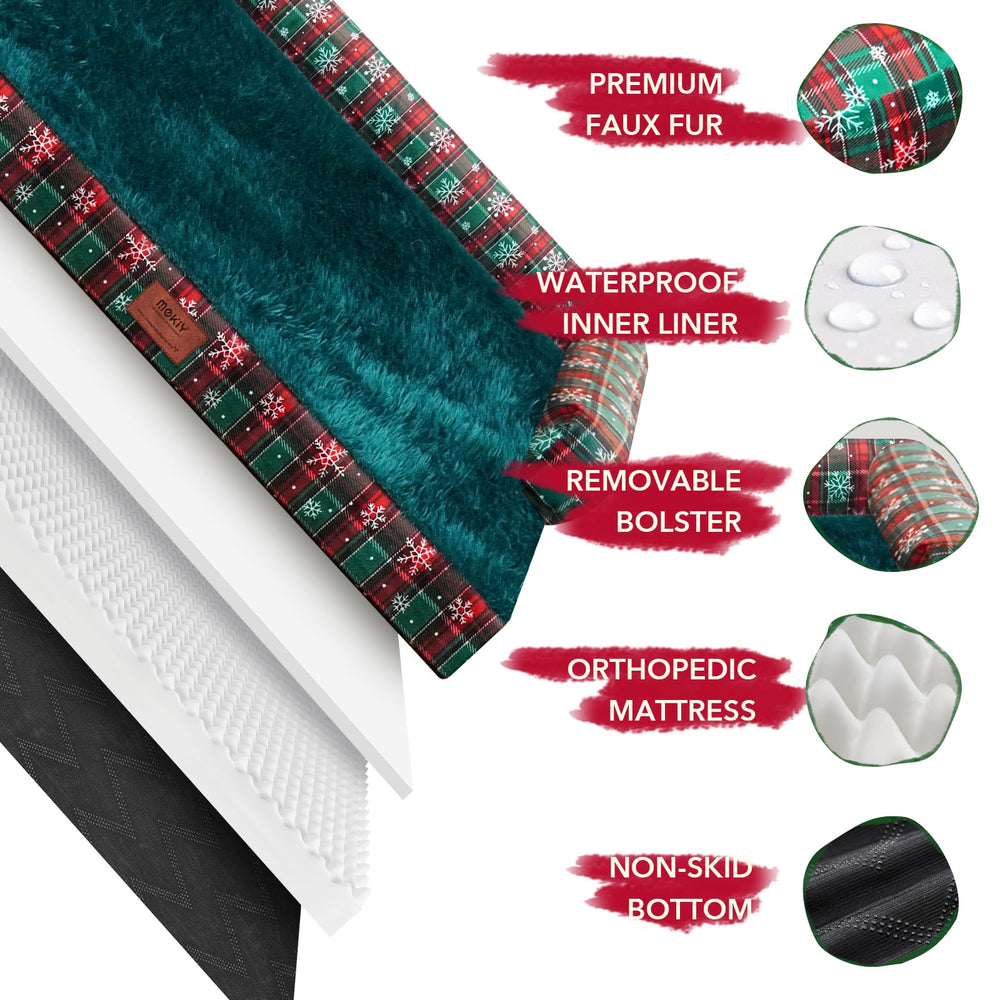 MEKIY XL Dog Bed non-slip bottom ensures stable placement on floors