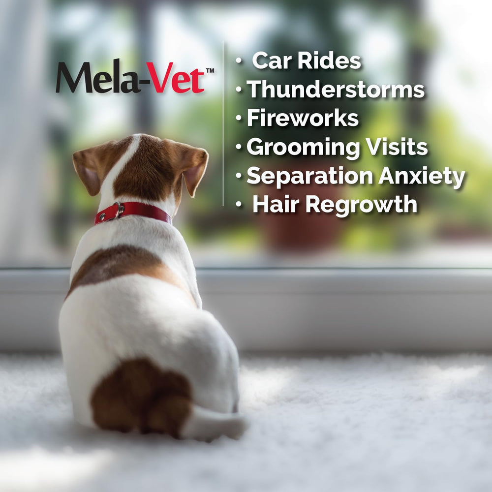 Mela-Vet NASC seal closeup emphasizes quality and USA-made vet-formulated wellness.
