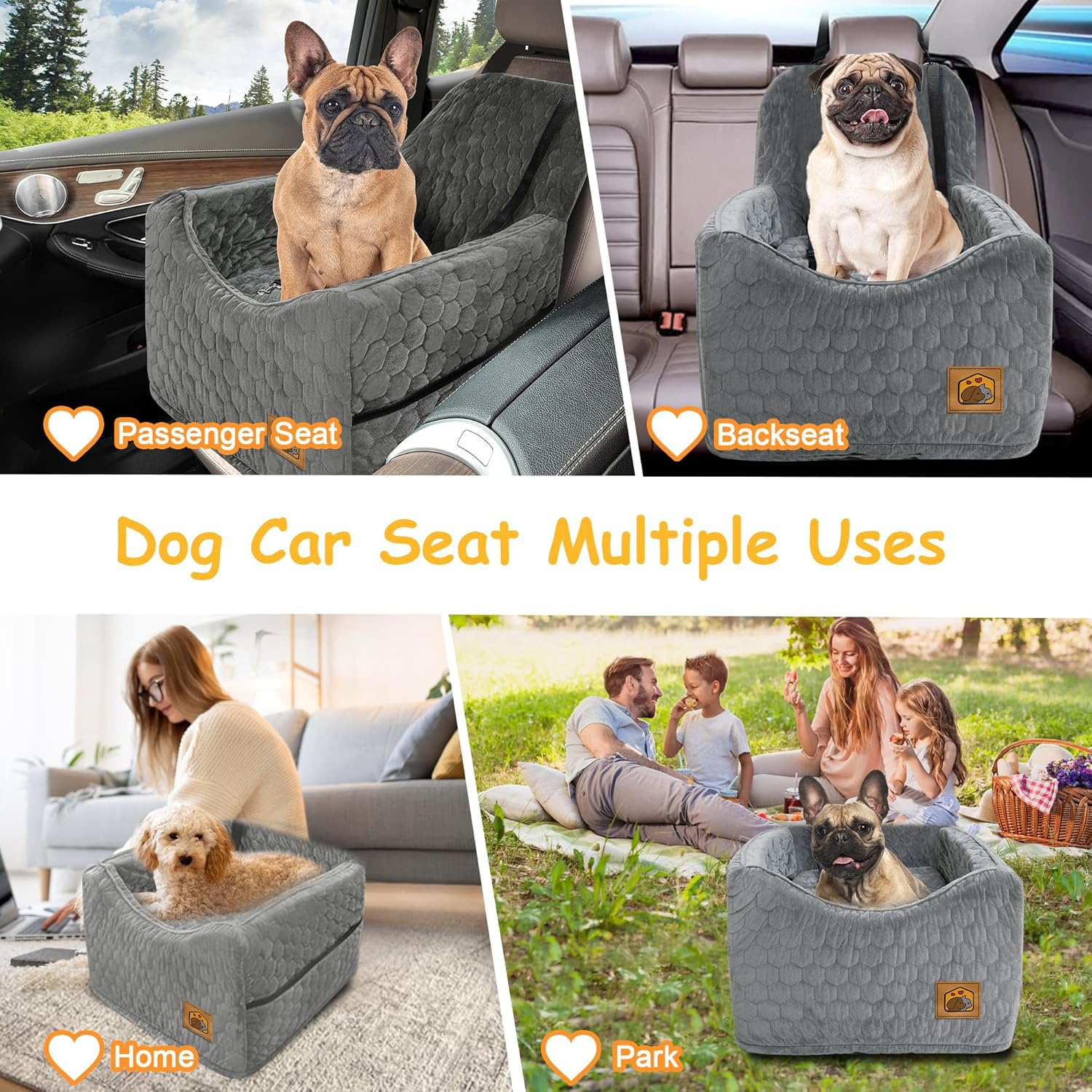 Melafa365 dog car seat ready out of box, no installation required