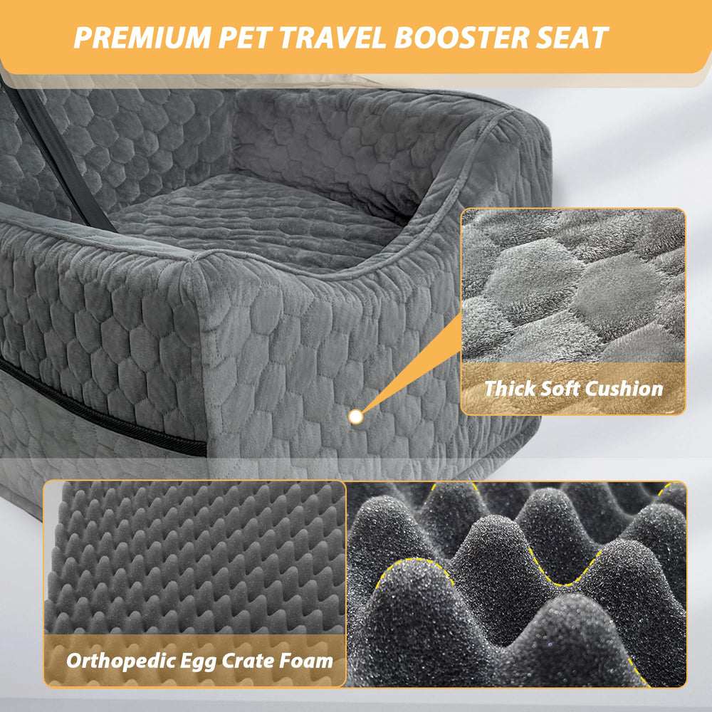 Melafa365 dog car seat storage pockets keep snacks and toys within reach