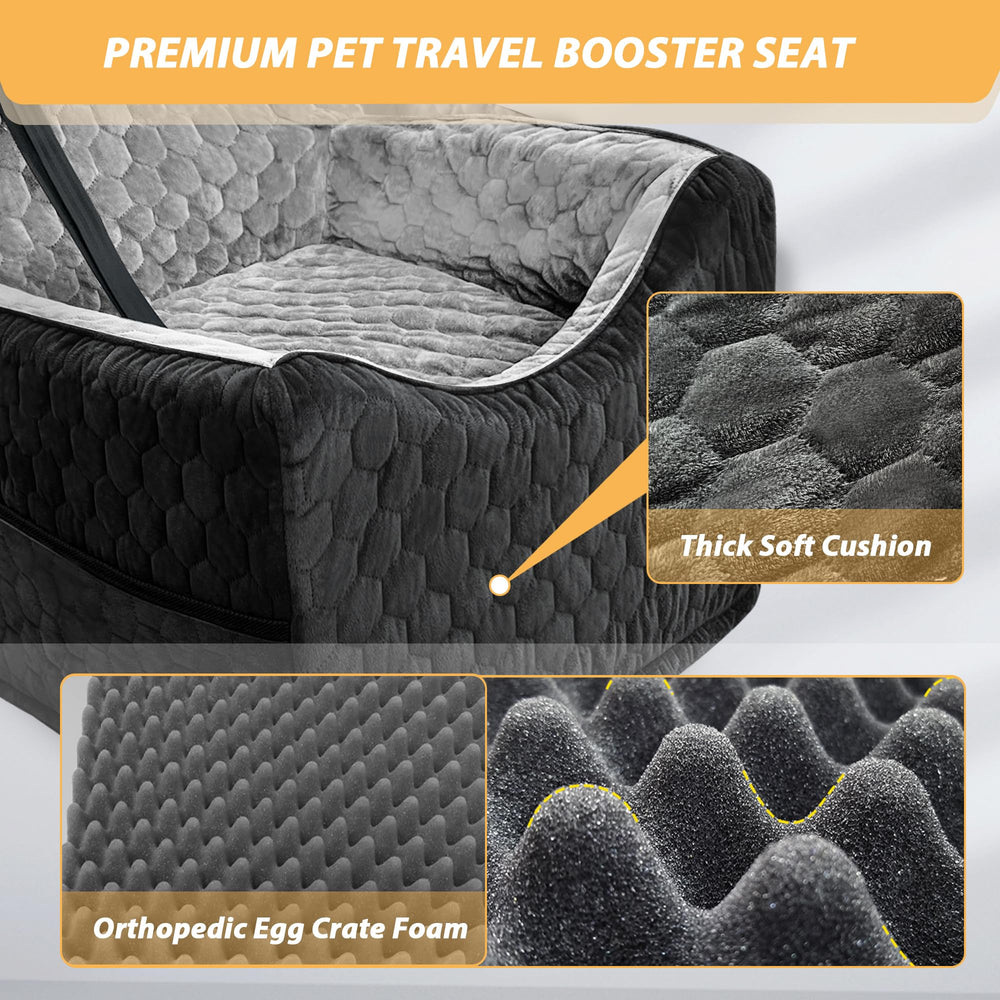 Melafa365 dog seat built-in leash and dual fixings keep the pet secure