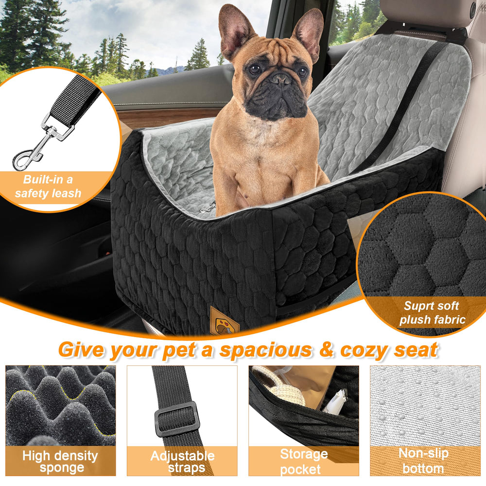 Melafa365 dog seat crystal velvet cover feels soft and skin-friendly