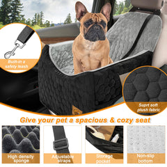 Melafa365 dog seat crystal velvet cover feels soft and skin-friendly