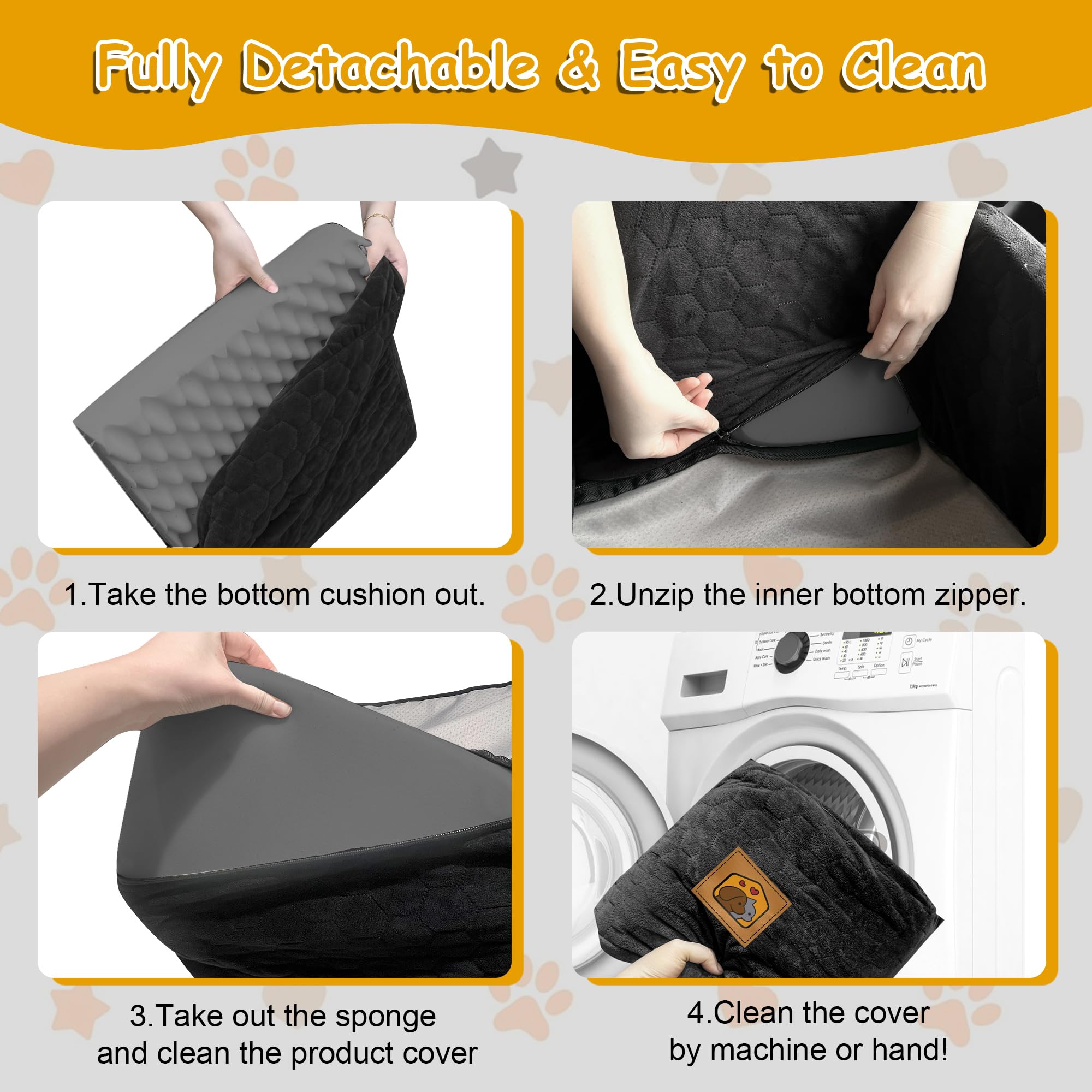 melafa365 dog seat expansion packaging demonstrates fast shape recovery after unboxing