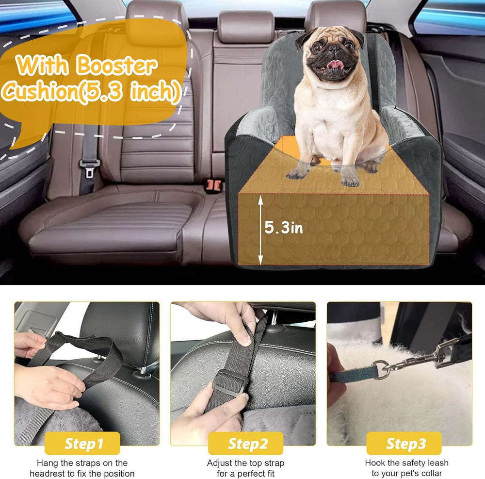 Melafa365 dog seat side storage pockets hold snacks and essentials