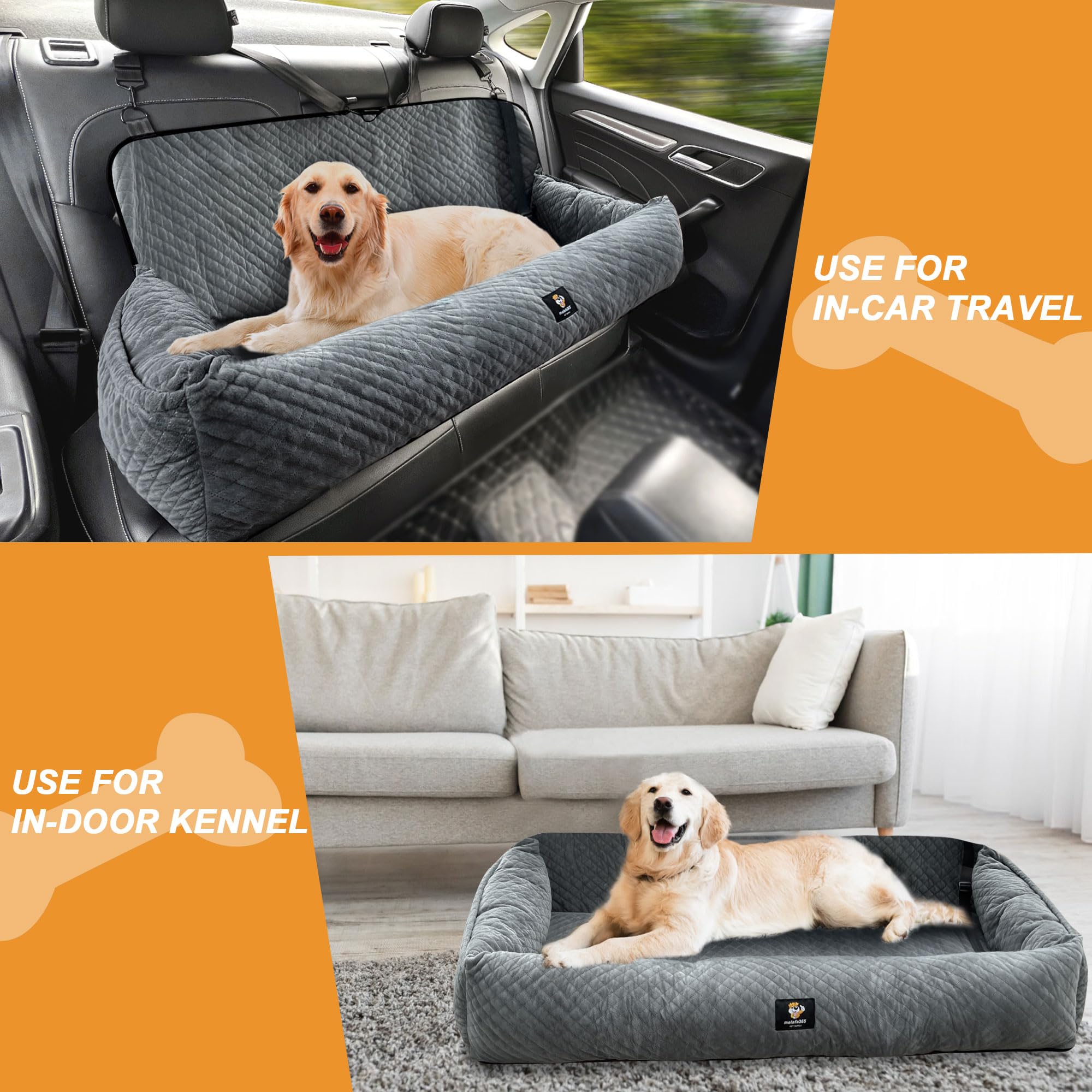 melafa365 storage pocket keeps toys, treats, and leashes within reach during trips