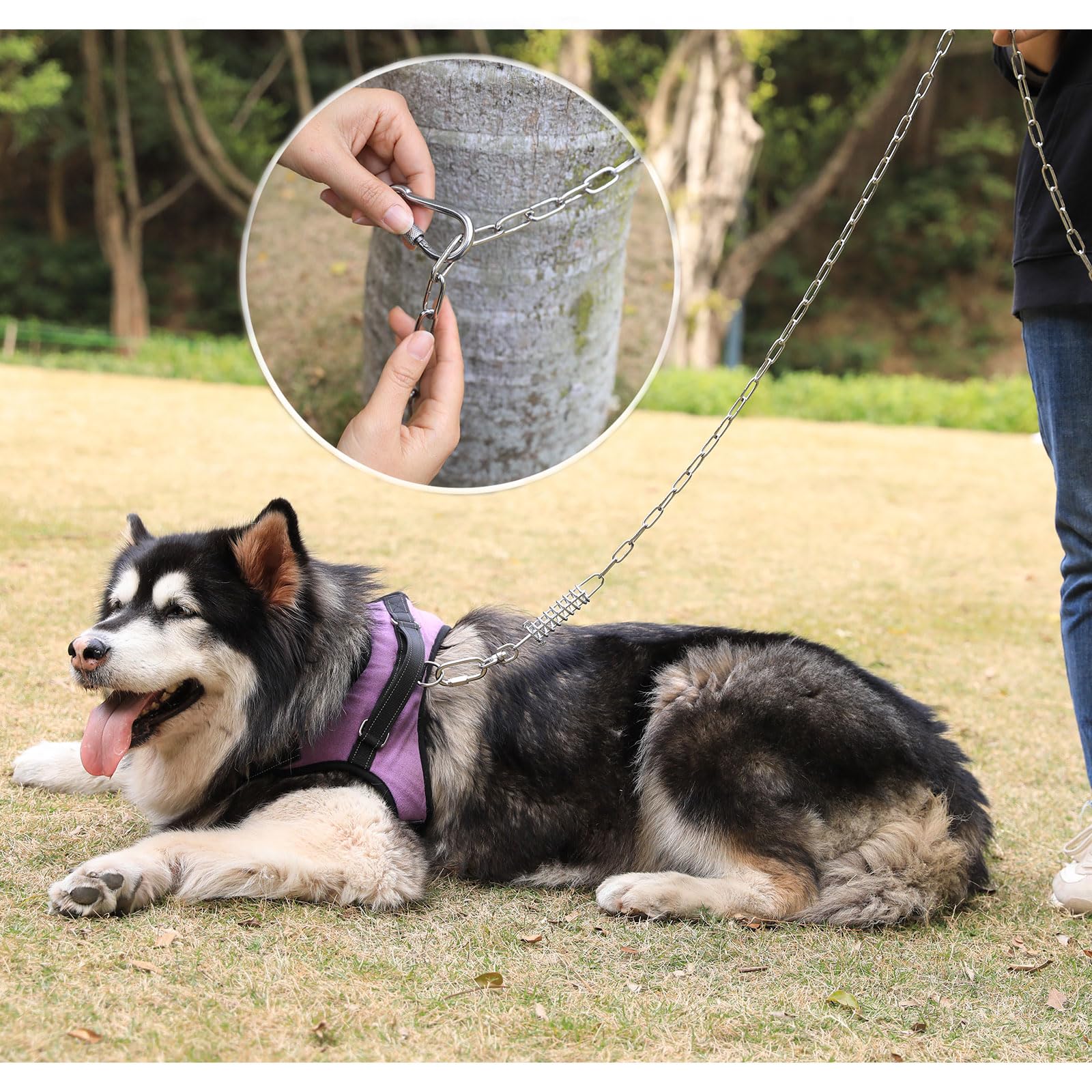 MELAIRON easy-to-use locking clips attach quickly for secure setup on trails or yards.