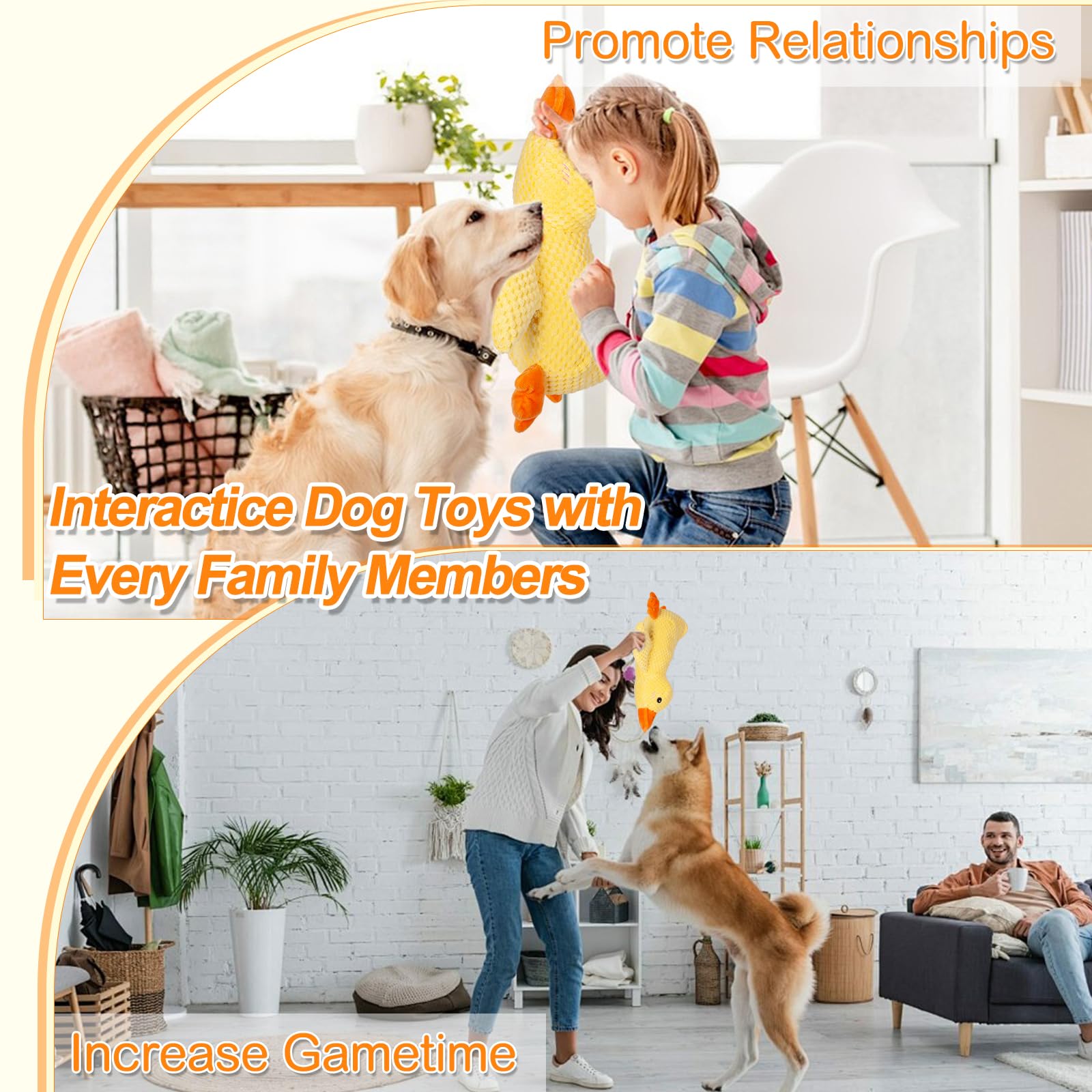 Mellow Dog Calming Duck is durable chew toy for energetic chewers.