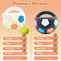 Mellow Dog interactive ball for training with built-in squeaker to capture attention.